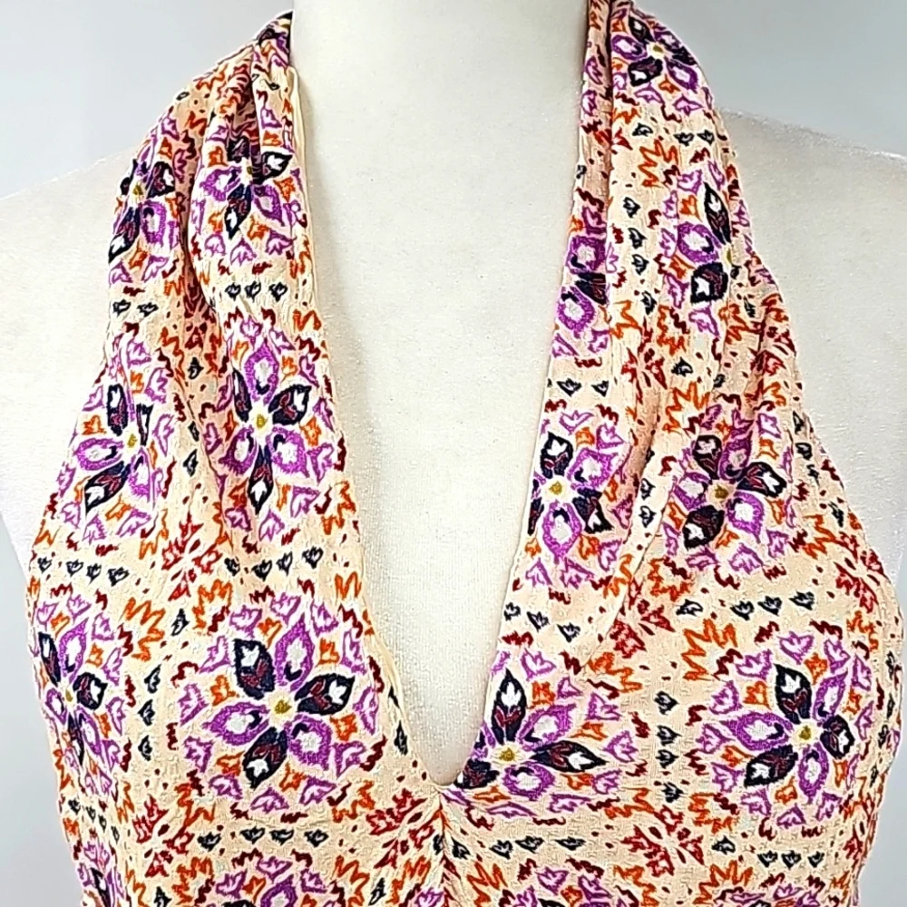 Free People Multicolor Floral Halter Dress - Picture 2 of 16